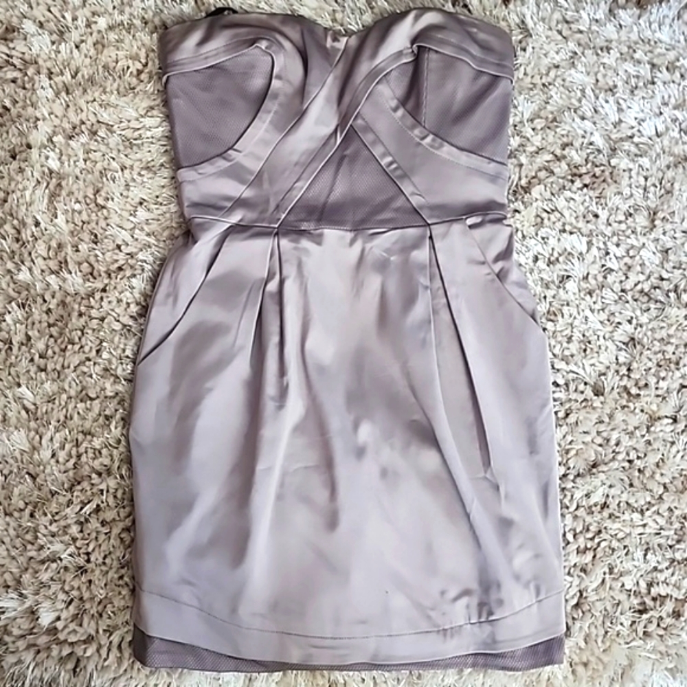 Gray Bebe Tube Top Dress Size S
